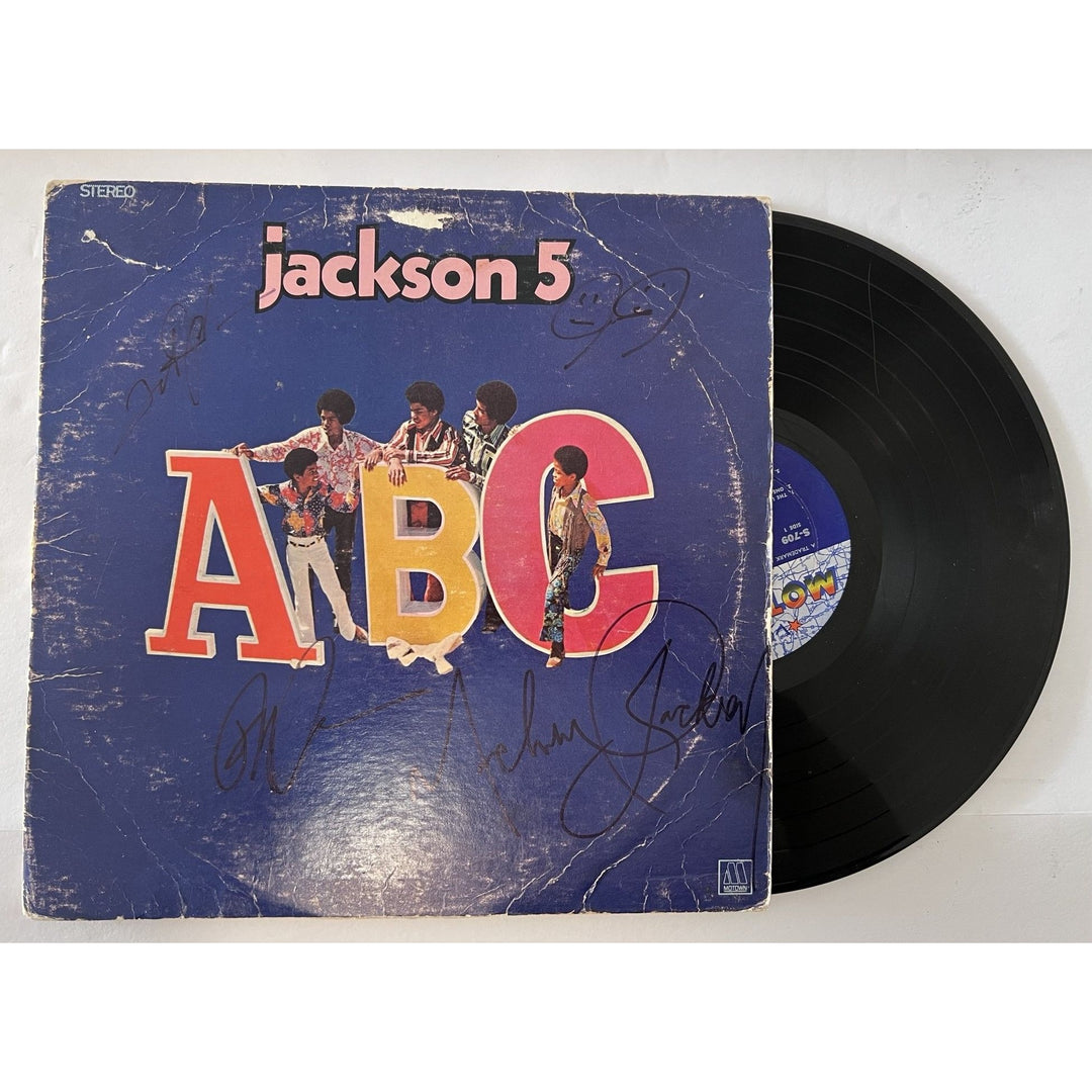 The Jackson 5 ABC Jermaine Tito Jackie and Michael Jackson original LP signed with proof