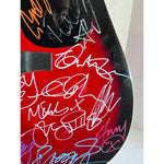 Load image into Gallery viewer, British Iconic Rock stars acoustic guitar signed Adele, Morrissey, George Michael, Robert Smith Robbie Williams signed with proof
