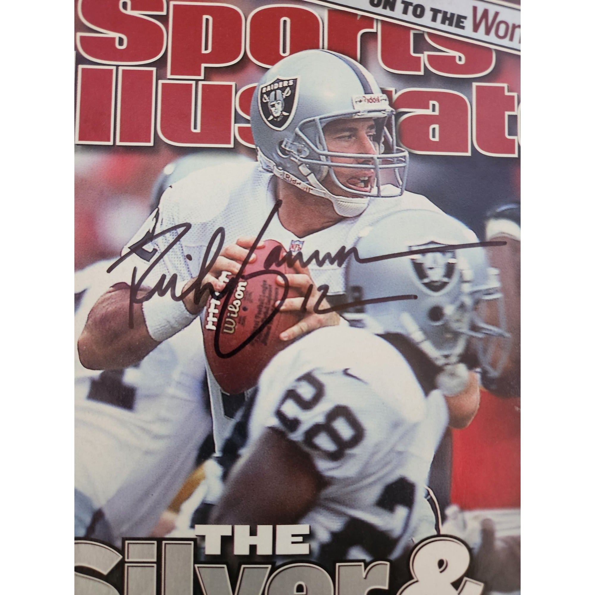 Rich Gannon Oakland Raiders Sports Illustrated full magazine signed