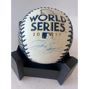 George Springer Houston Astros 2017 World Series commemorative baseball signed with proof