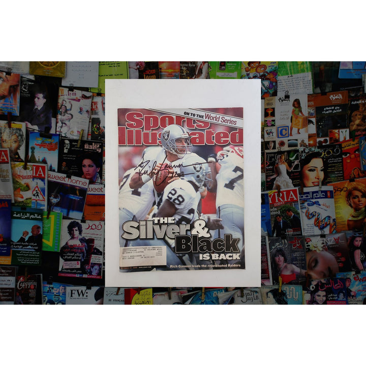 Rich Gannon Oakland Raiders Sports Illustrated full magazine signed