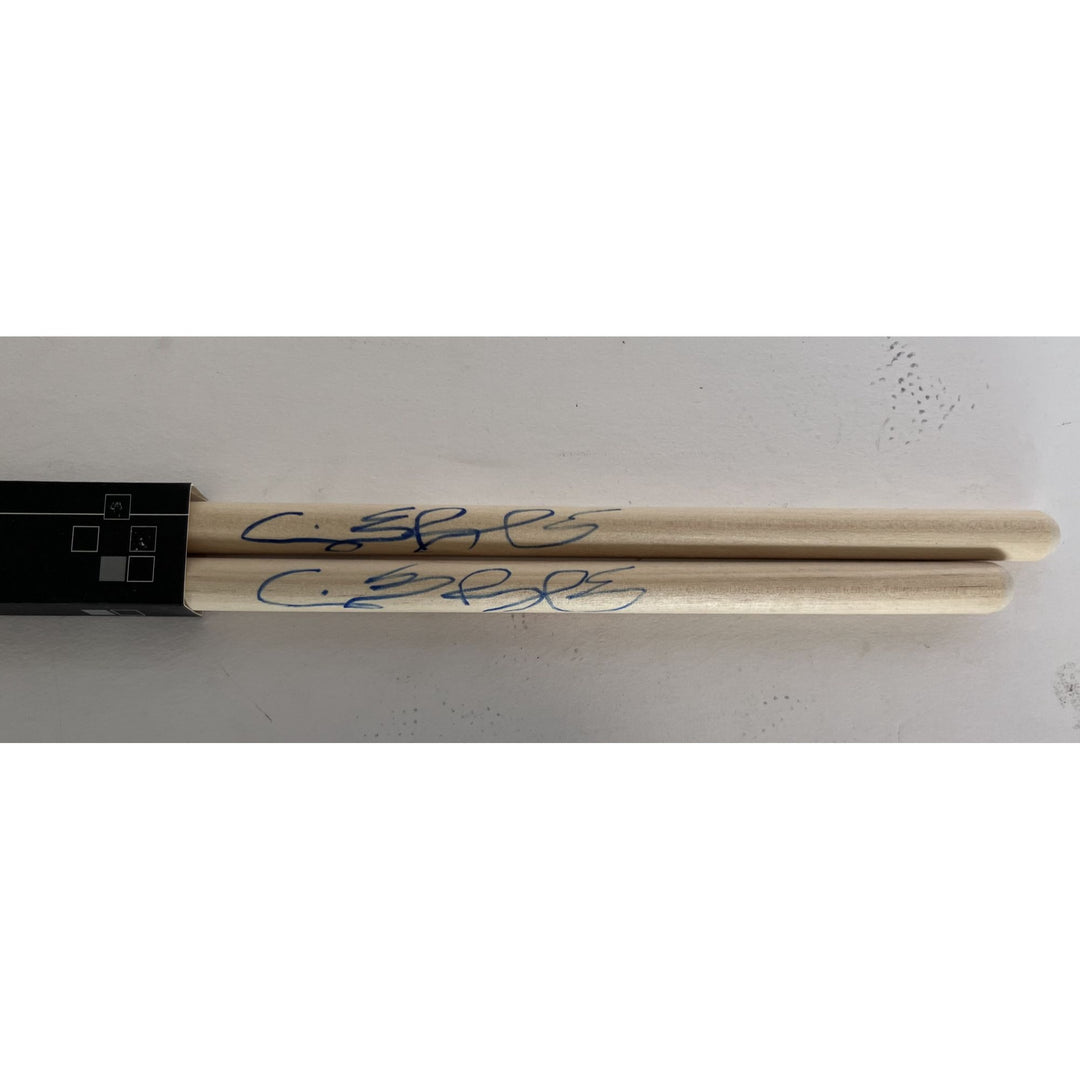 Ginger Baker of Cream Drumsticks signed with proof