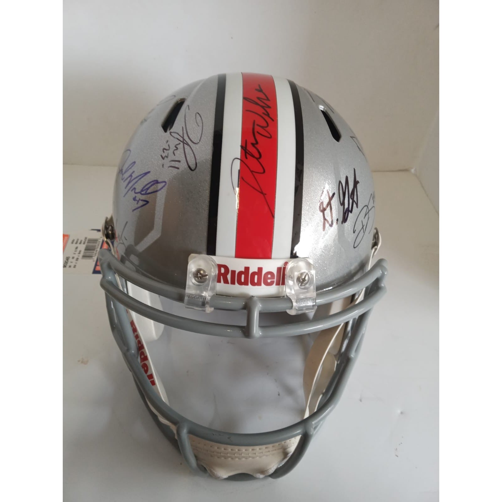 Ohio State Buckeyes Ezekiel Elliott national champions team signed replica  helmet