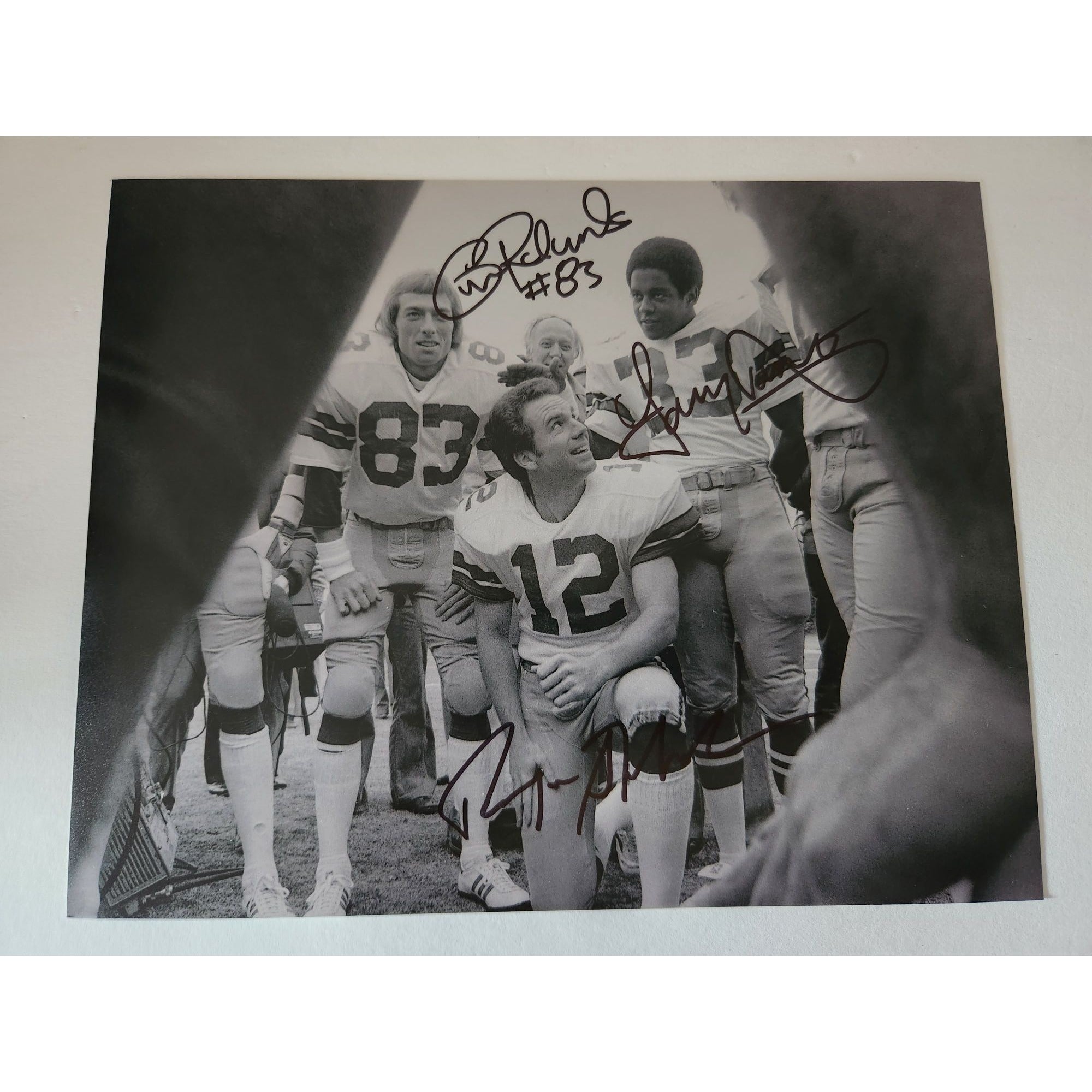 Dallas Cowboys Roger Staubach Tony Dorsett Golden Richards 8x10 photo signed with proof