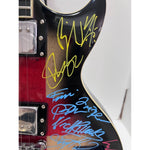 Load image into Gallery viewer, British Rock Legends 25 plus one of a kind electric guitar Coldplay, Amy Winehouse George Michael Morrissey Robert Smith signed with proof
