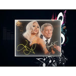 Load image into Gallery viewer, Tony Bennett and Lady Gaga 8x10 photo sign with proof
