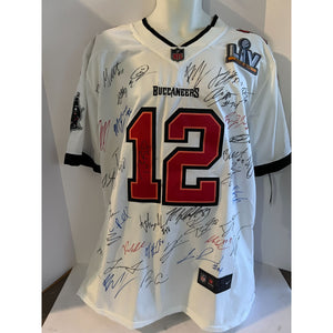 Tom Brady Tampa Bay Buccaneers Nike mens size large 2019- 2020 Super Bowl champions team signed authentic game model jersey with proof