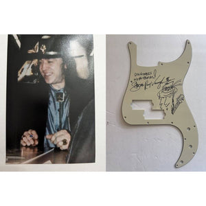 Stevie Ray Vaughan vintage pickguard signed with proof