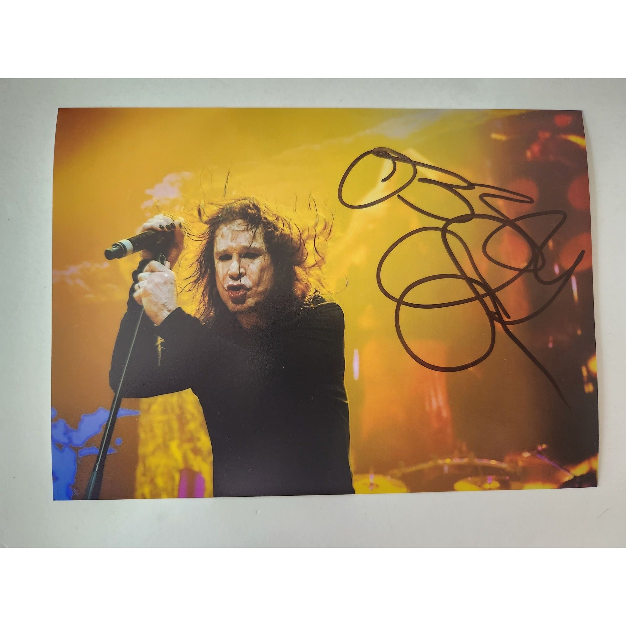 Ozzy Osbourne Black Sabbath lead singer 5x7 photo signed with proof
