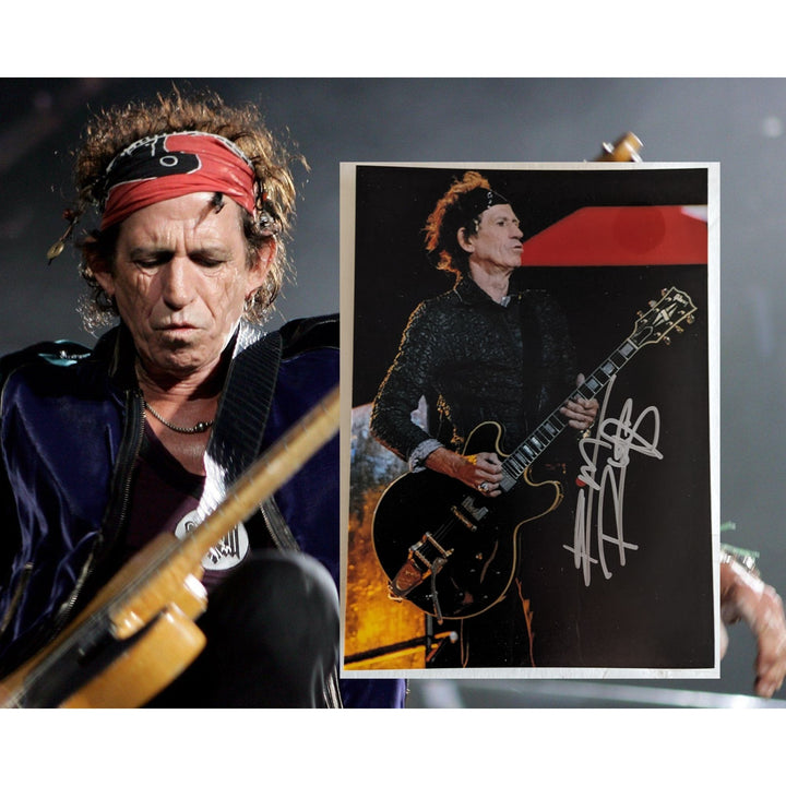 Keith Richards 5x7 photo signed with proof