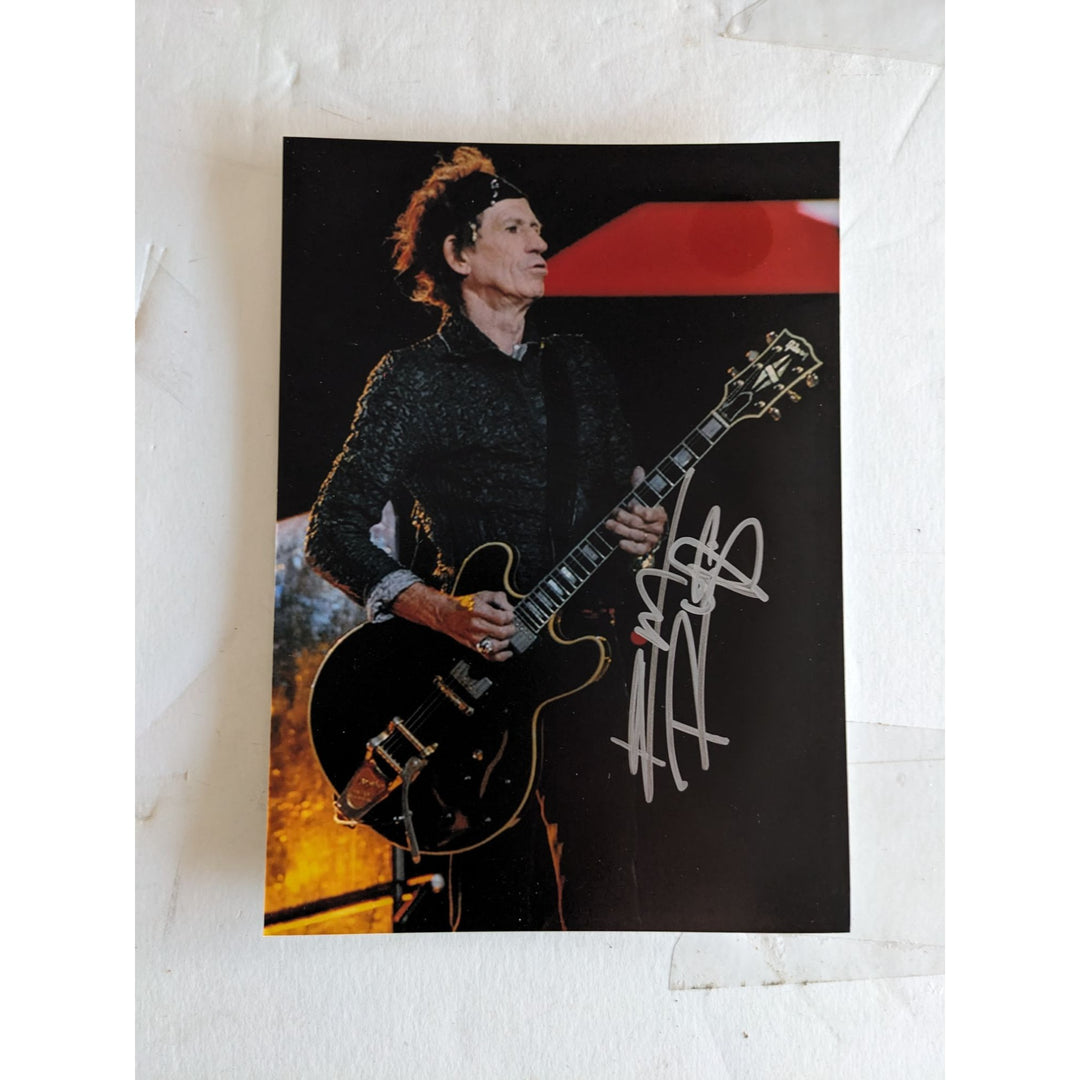 Keith Richards 5x7 photo signed with proof