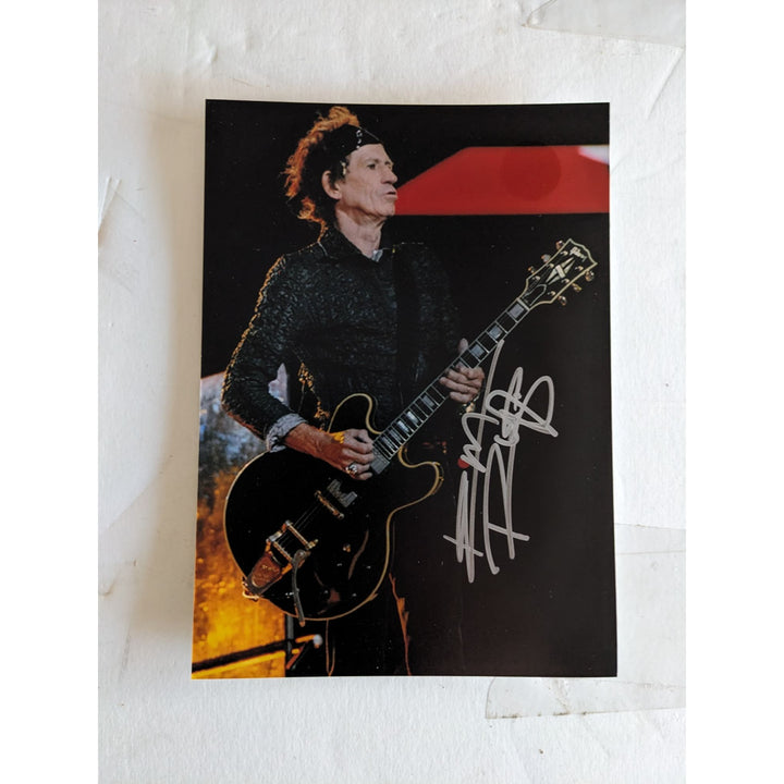 Keith Richards 5x7 photo signed with proof