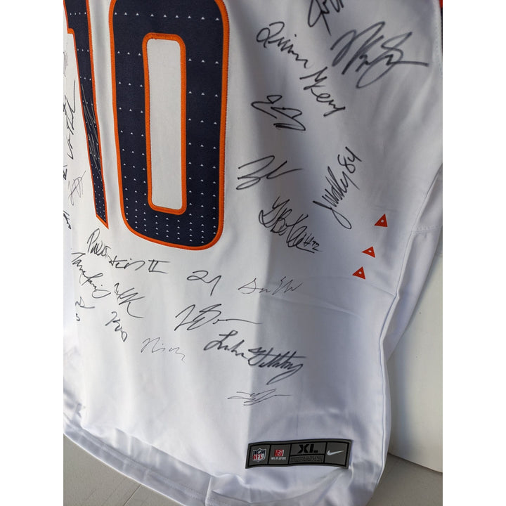 Denver Broncos Bo Nix 2025 team signed game model jersey signed with proof