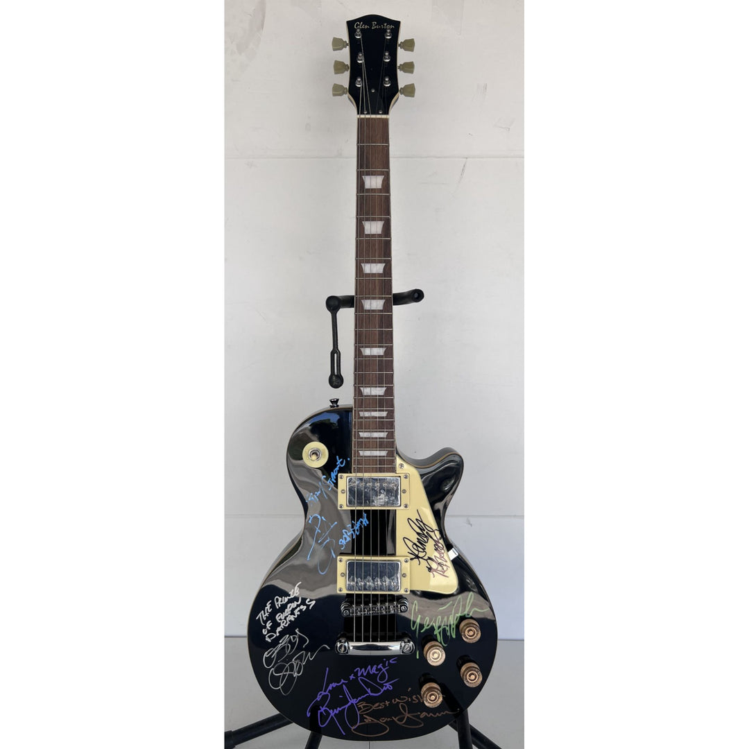 Ozzy Osbourne (with inscription), Ronnie James Dio , Tony Iomi, Geezer Butler, Bill Ward Black Sabath Black les paul full size.