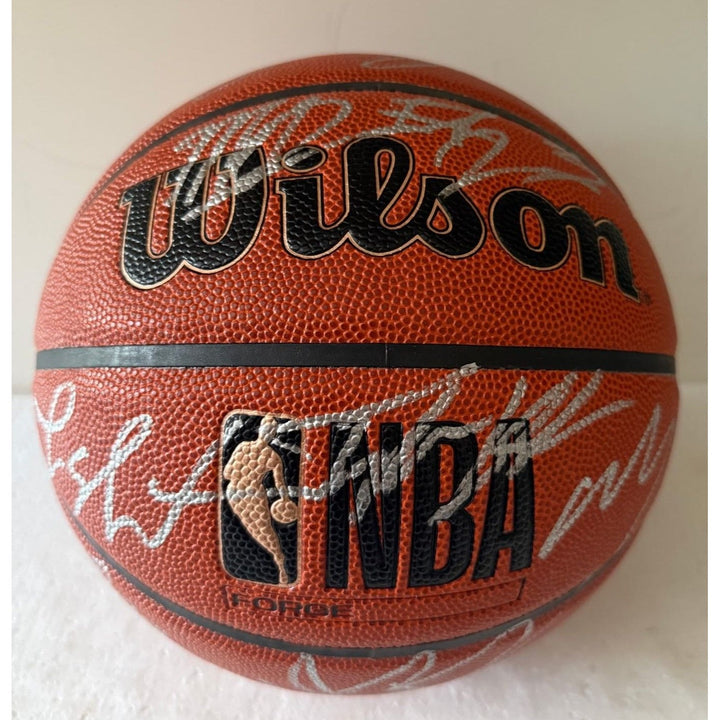 New York Knicks Jalen Brunson 2025-26 wilson full size basketball team signed with proof.