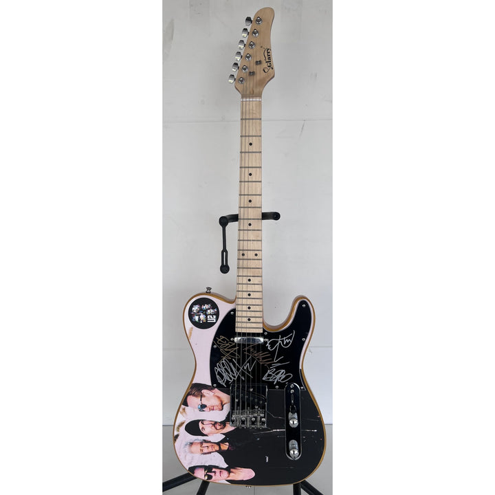 Bono The Edge Larry Mullen Adam Clayton U2 Logo Telecaster full size electric guitar signed with proof.