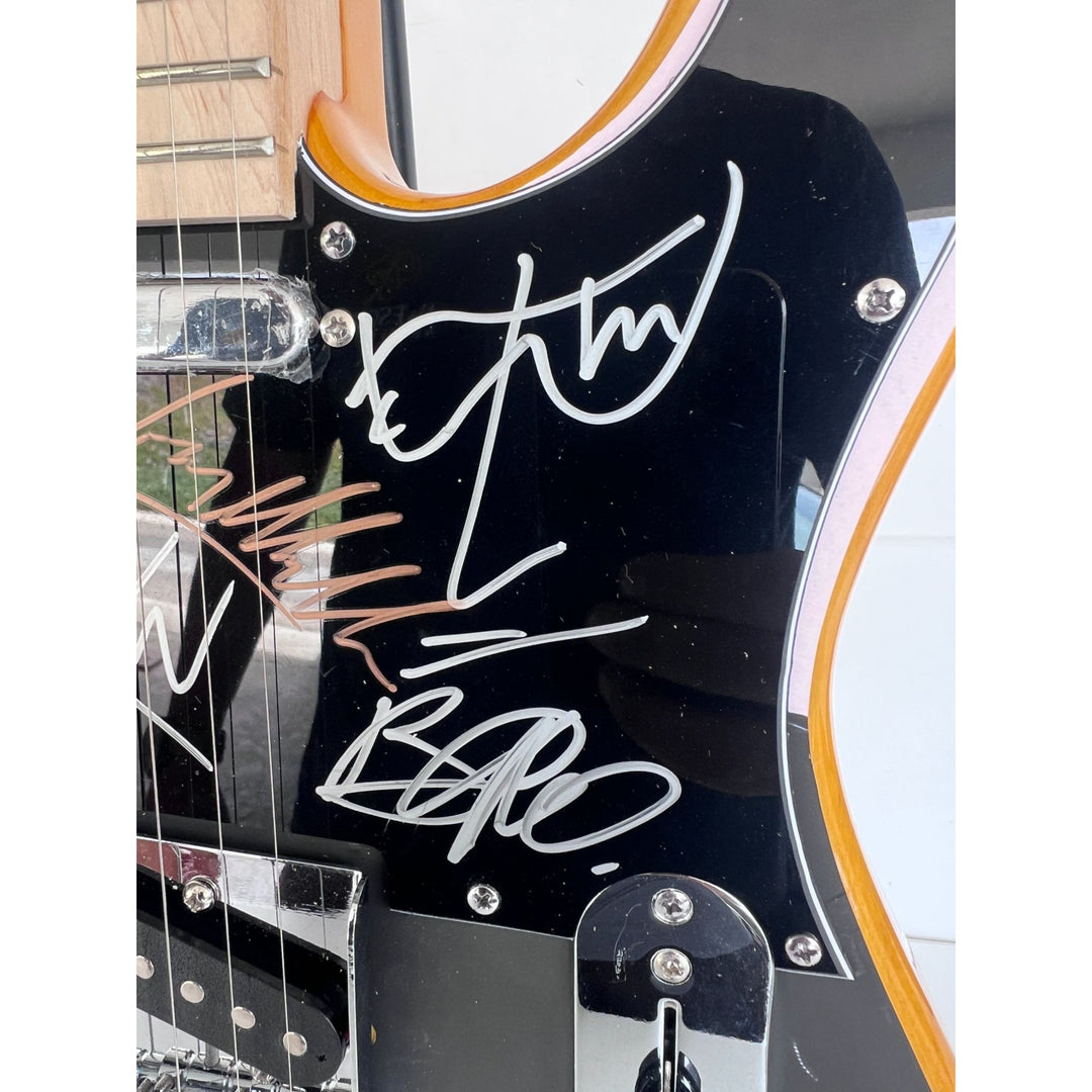 Bono The Edge Larry Mullen Adam Clayton U2 Logo Telecaster full size electric guitar signed with proof.