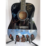 Load image into Gallery viewer, Neal Schon,  Ross Valory,  Jonathan Cain, Greg Rowley Steve Perry Journey complete band signed acoustic guitar with proof
