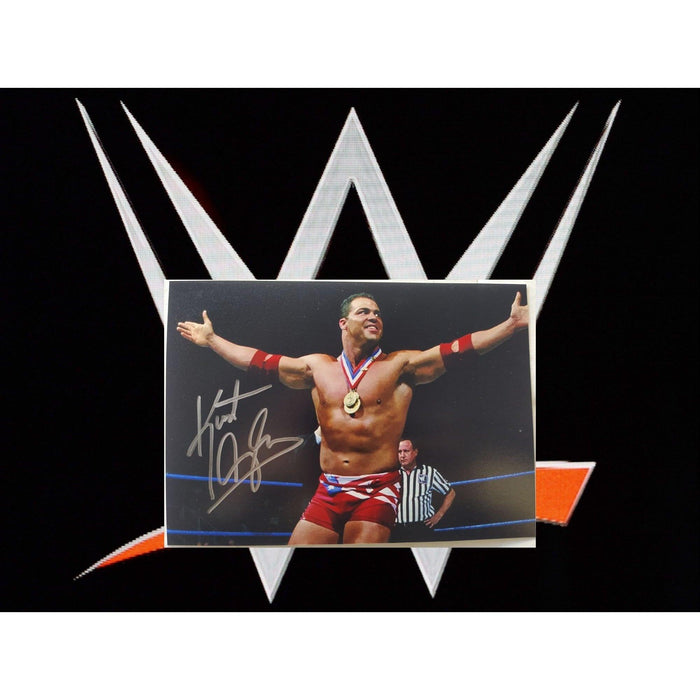 WWE Wrestling Legend "Kurt Angle" signed 5x7 photo with proof