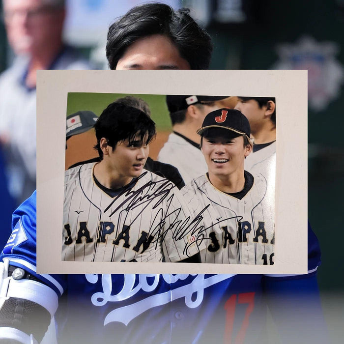 Shohei Ohtani & Yoshinobu Yamamoto Los Angeles Dodgers 8x10 photo signed with proof
