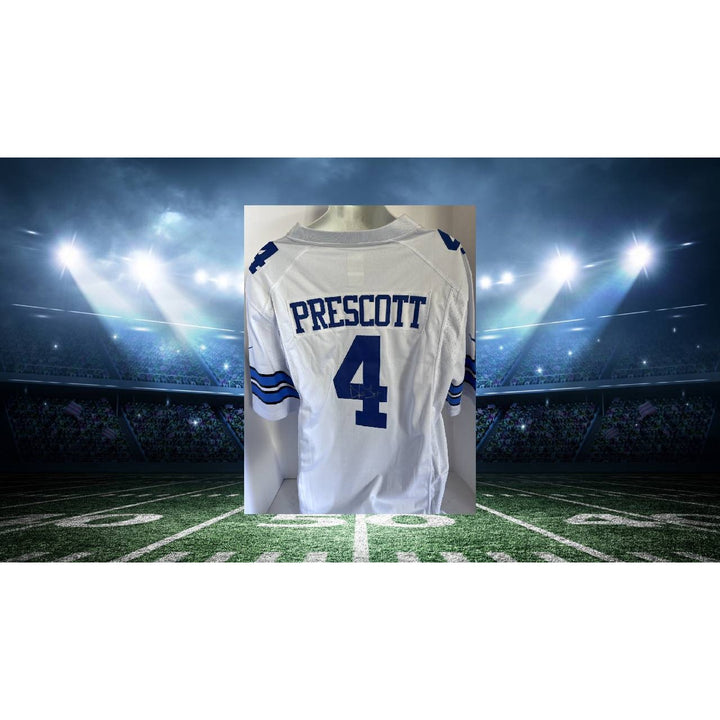 Dak Prescott Dallas Cowboys game model jersey Nike size large jersey  signed with proof