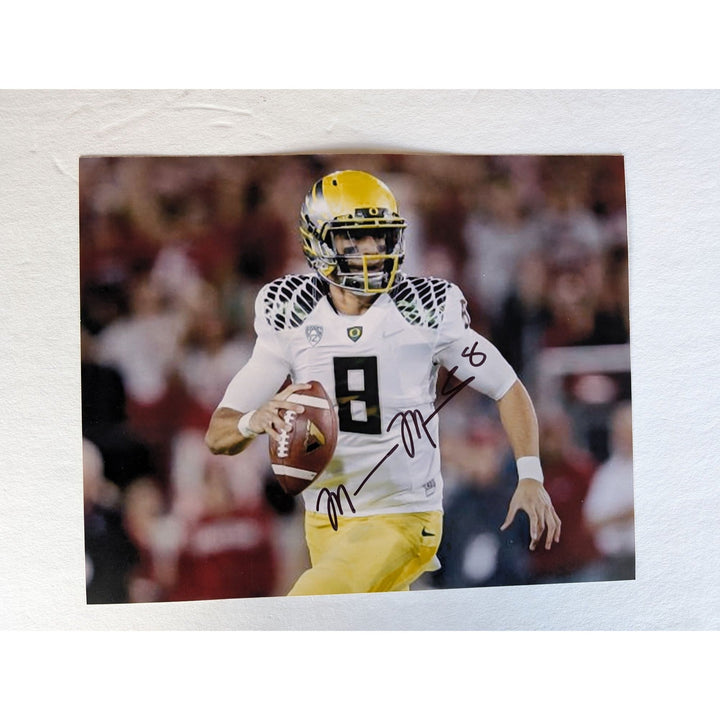 Marcus Mariota University of Oregon Ducks 8x10 photo signed Awesome Artifacts