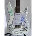 Load image into Gallery viewer, Travis Barker Tom DeLonge Blink-182 full size Stratocaster electric guitar signed with proof
