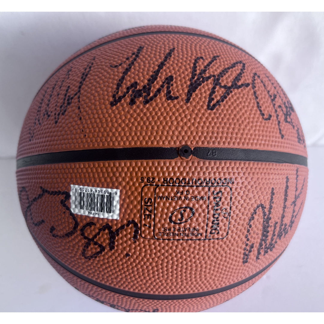 Boston Celtics NBA champions Jason Tatum Jaylen Brown 2023 24 Spalding full size basketball signed with proof