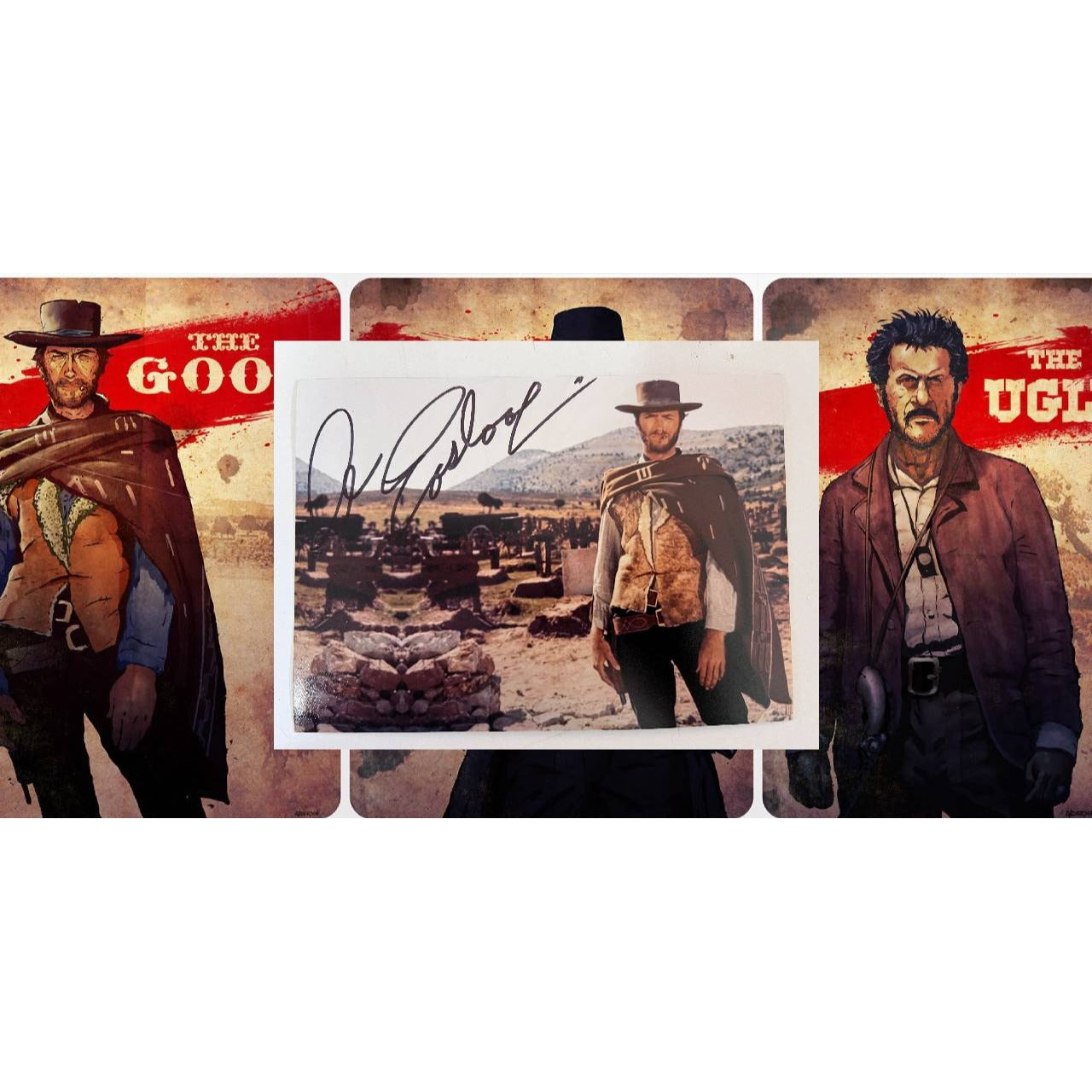 Clint Eastwood "The Good The Bad and The Ugly" 5x7 photo signed with proof