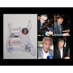 Load image into Gallery viewer, Mick Jagger Keith Richards Ronnie Wood Charlie Watts Fender Stratocaster Electric guitar pickguard signed with proof
