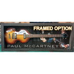 Load image into Gallery viewer, Paul McCartney left handed Hofner Bass guitar signed with proof
