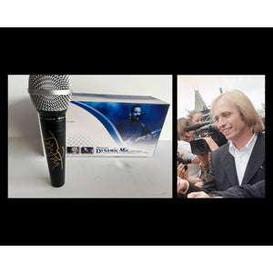 Tom Petty microphone signed with proof