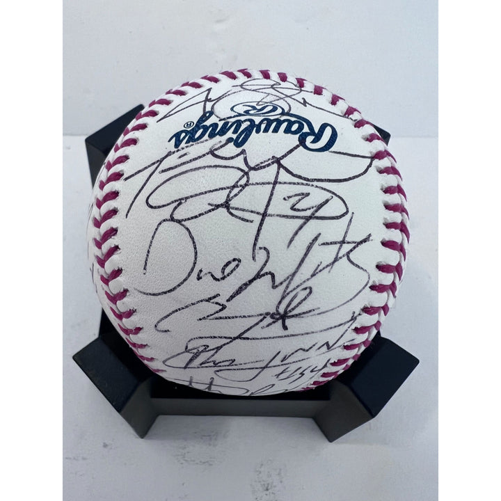 Chicago Cubs 2016 World Series champions team signed Rawlings MLB baseball signed with proof