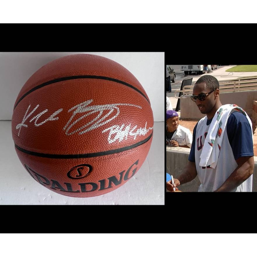 Kobe Bryant Los Angeles Lakers signed and inscribed  Spalding basketball signed with proof