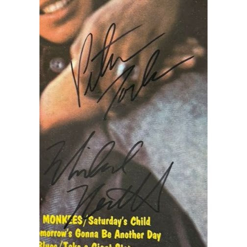 The Monkees Peter Tork, Mike Nesmith, David Jones, Micky Dolenz original album LP signed with proof.