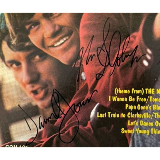 The Monkees Peter Tork, Mike Nesmith, David Jones, Micky Dolenz original album LP signed with proof.