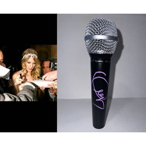 Taylor Swift microphone signed with proof