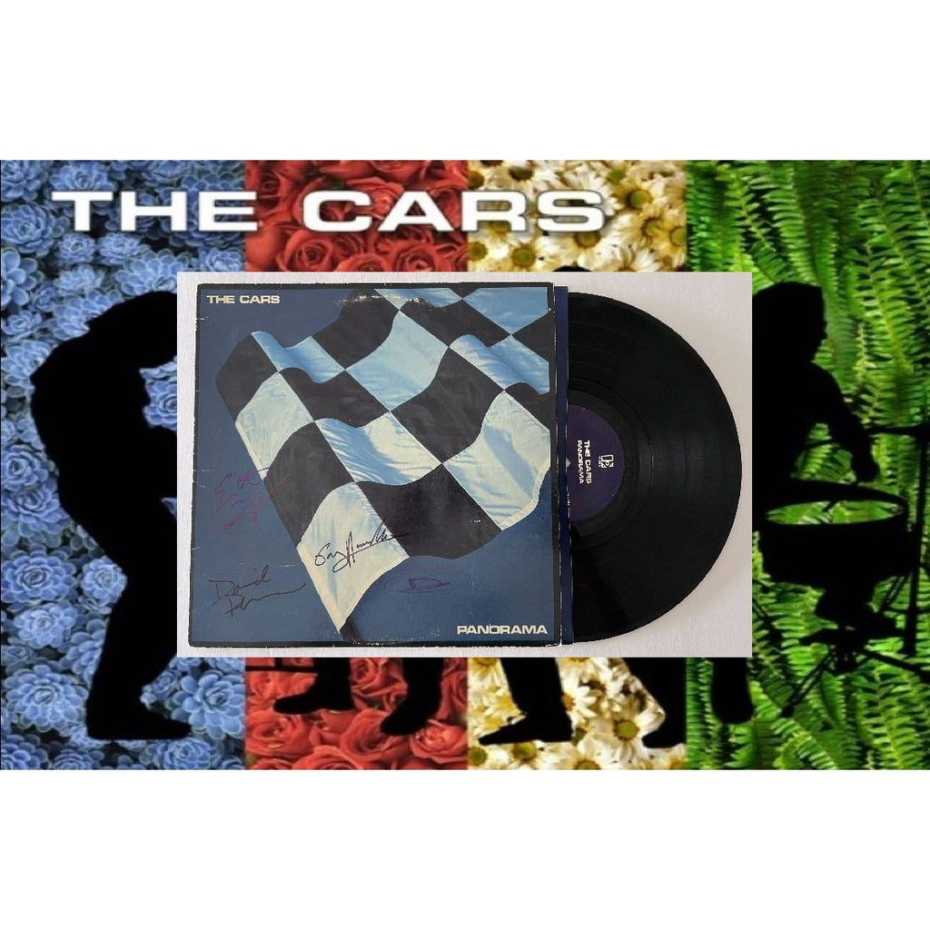 The Cars David Robinson Greg Hawkes Benjamin Orr Panorama Lp signed  with proof