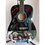 Load image into Gallery viewer, The Eagles Bernie Laden Joe Walsh Don Henley Glenn Frey Randy Meisner signed and inscribed full size acoustic guitar with proof
