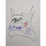 Load image into Gallery viewer, Motley Crue Tommy Lee Vince Neil Mick Mars Nikki Sixx Fender Stratocaster electric guitar pickguard signed with proof
