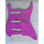 Load image into Gallery viewer, Dolly Parton and Kenny Rogers Fender Stratocaster electric guitar pickguard signed with proof
