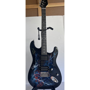 Tool Danny Carey Maynard James Keenan Adam Jones Justin Chancellor  one of a kind full size electric guitar signed with proof