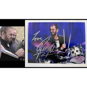 Ringo Starr legendary Beatles drummer 5x7 photo signed with proof