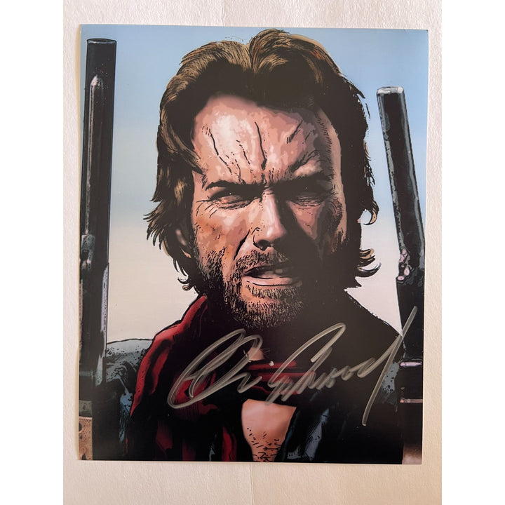 Clint Eastwood 8 x 10 photo signed  with proof