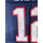 Load image into Gallery viewer, Tom Brady New England Patriots Nike size XL game model jersey signed with proof

