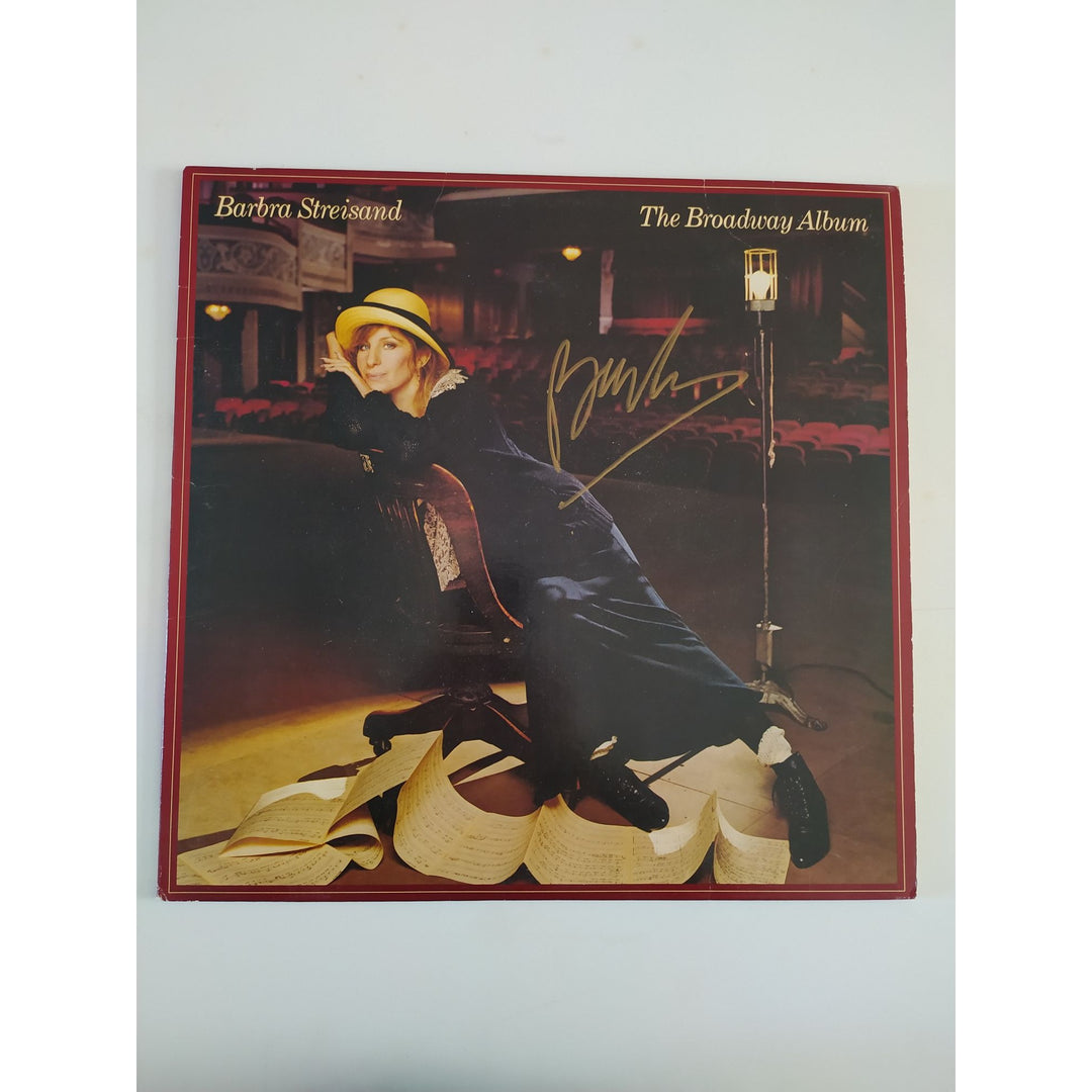 Barbra Streisand "The Broadway album" original LP signed with proof