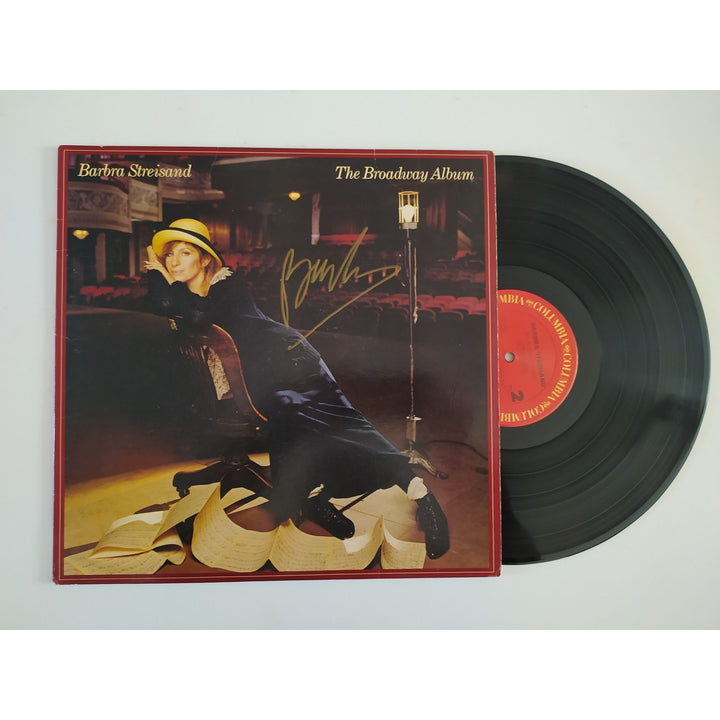 Barbra Streisand "The Broadway album" original LP signed with proof