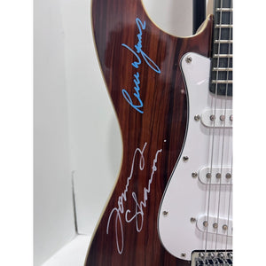 Stevie Ray Vaughan and Double Trouble  CURLY BURL MAPLE 6 STRING ELECTRIC GUITAR vintage wood electric guitar signed with proof