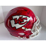 Load image into Gallery viewer, Kansas City Chiefs 2023 24  Riddell Speed authentic game model helmet 40 + sigs Patrick Mahomes Travis Kelce Andy Reid s
