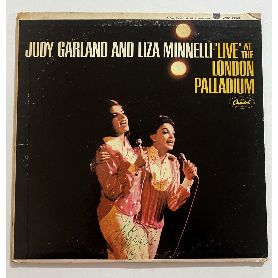 Judy Garland and Liza Minnelli live at the London Palladium original LP signed